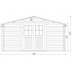 Gartenhaus 16m² aus Massivholz 28mm naturbelassen PRIMO - Gardy Shelter