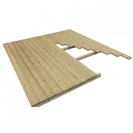 Fußboden für Gartenhaus 2x2m aus Massivholz - Gardy Shelter