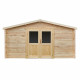 Gartenhaus 16m² aus Massivholz 28mm naturbelassen PRIMO - Gardy Shelter