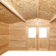Gartenhaus 16m² aus Massivholz 28mm naturbelassen PRIMO - Gardy Shelter