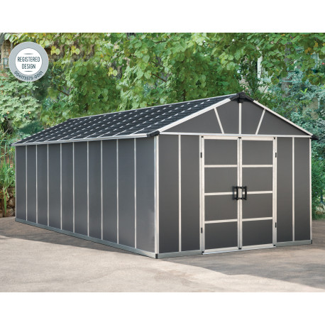 Gartenhaus aus Polycarbonat 21,3m² ohne Boden YUKON - Palram - Canopia