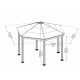 Pavillon Roma aus Aluminium und Polycarbonat 359x414,5cm - CANOPIA by Palram