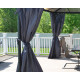 Vorhang aus grauem Polyester für Pergola Palermo 4300 - Palram