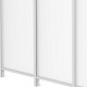 Seitenwand aus Aluminium und 4 mm PC für Terrassenüberdachung weiß 2,5m X-METAL