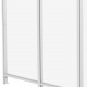 Seitenwand aus Aluminium und PC transparent für Terrassenüberdachung weiß 3m X-METAL