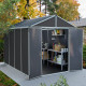 Gartenhaus RUBICON 7,2 m² aus Aluminium und Polycarbonat – Canopia by Palram