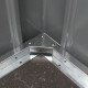 Gartenhaus Roka 4,08m² aus verzinktem Stahl + Verankerungskit - X-Metal