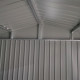 Gartenhaus Roka 4,08m² aus verzinktem Stahl + Verankerungskit - X-Metal