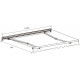 Manuelle Markise 295x200cm EASY mit grauem Tuch aus Polyester - X-METAL