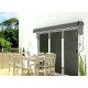 Manuelle Markise 295x200cm EASY mit grauem Tuch aus Polyester - X-METAL