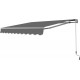 Manuelle Markise 295x200cm EASY mit grauem Tuch aus Polyester - X-METAL