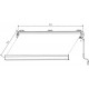 Manuelle Markise 400x300cm LUXO mit beigem Tuch aus Polyester - X-METAL
