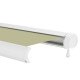 Manuelle Markise 400x300cm LUXO mit beigem Tuch aus Polyester - X-METAL