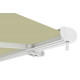Manuelle Markise 400x300cm LUXO mit beigem Tuch aus Polyester - X-METAL