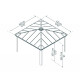 Pavillon Dallas 422x422cm aus Aluminium und Polycarbonat – Canopia by Palram