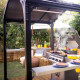 Grillpavillon AUSTIN 180x224cm aus schwarzem Aluminium und grauem Polycarbonat – Canopia by Palram
