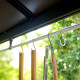Grillpavillon AUSTIN 180x224cm aus schwarzem Aluminium und grauem Polycarbonat – Canopia by Palram