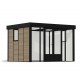 Gartenstudio Copenhagen 10,1m² aus Aluminium und WPC – Dreifachisolierung – Canopia by Palram