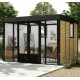 Gartenstudio Copenhagen 10,1m² aus Aluminium und WPC – Dreifachisolierung – Canopia by Palram