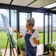 Gartenstudio Copenhagen 10,1m² aus Aluminium und WPC – Dreifachisolierung – Canopia by Palram
