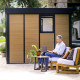 Gartenstudio Copenhagen 10,1m² aus Aluminium und WPC – Dreifachisolierung – Canopia by Palram