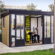 Gartenstudio Copenhagen 10,1m² aus Aluminium und WPC – Dreifachisolierung – Canopia by Palram
