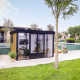 Gartenstudio Copenhagen 10,1m² aus Aluminium und WPC – Dreifachisolierung – Canopia by Palram
