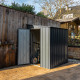 Anlehngartenhaus LeanTo aus Metall 2,46m² anthrazit- Globel