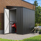 Anlehngartenhaus LeanTo aus Metall 2,46m² anthrazit- Globel