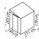 Anlehngartenhaus LeanTo aus Metall 2,46m² silber metallic - Globel