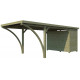 Carport mit Abstellraum Firenze 20,80m² aus druckimprägniertem Holz - Gardenas
