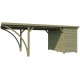 Carport mit Abstellraum Firenze 20,80m² aus druckimprägniertem Holz - Gardenas