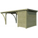 Carport mit Abstellraum Firenze 20,80m² aus druckimprägniertem Holz - Gardenas