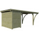 Carport mit Abstellraum Firenze 20,80m² aus druckimprägniertem Holz - Gardenas