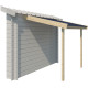 Schleppdach 194x140cm aus Massivholz mit Stahleindeckung - Gardenas
