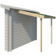 Schleppdach 194x140cm aus Massivholz mit Bitumendach - Gardenas