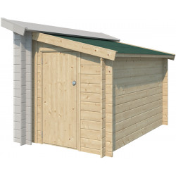 Seitenanbau 150x265cm aus Massivholz mit Bitumendach - Gardenas