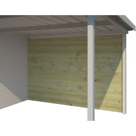 Rückwand aus behandeltem Holz für den 300cm Anbau des Gartenhauses Umea - Gardenas