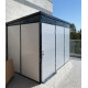 Modulares Gartenhaus isoliert 3x2m mit schwarzen Profilen - inkl. Fußboden - Everbox