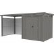 Seitenwände aus 0,4mm verzinktem Stahl für Kosto-Gartenhaus Anbau 6,3m² X-METAL