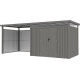 Seitenwände aus 0,4mm verzinktem Stahl für Kosto-Gartenhaus Anbau 6,3m² X-METAL