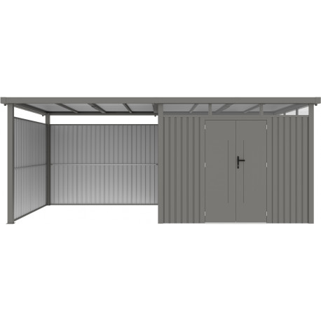 Seitenwände aus 0,4 mm verzinktem Stahl für Kosto-Gartenhaus Anbau 8,1m² - X-METAL