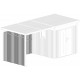 Seitenwände aus 0,4mm verzinktem Stahl für Kosto-Gartenhaus Anbau 6,3m² X-METAL