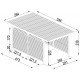 Seitenwände aus 0,4mm verzinktem Stahl für Carport mit Flachdach - X-METAL