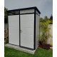 Modulares Gartenhaus isoliert 2x1m mit schwarzen Profilen - inkl. Fußboden - Everbox