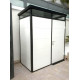Modulares Gartenhaus isoliert 2x1m mit schwarzen Profilen - inkl. Fußboden - Everbox