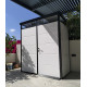 Modulares Gartenhaus isoliert 2x1m mit schwarzen Profilen - inkl. Fußboden - Everbox