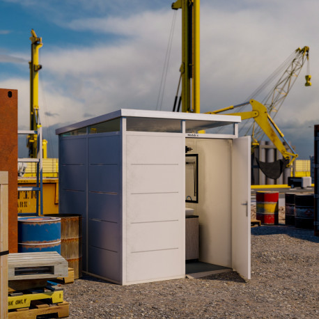 Modulares Gartenhaus isoliert 2x2m weiß - inkl. Fußboden - Everbox