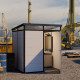 Modulares Gartenhaus isoliert 2x2m mit schwarzen Profilen - inkl. Fußboden - Everbox