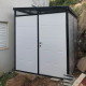 Modulares Gartenhaus isoliert 2x2m mit schwarzen Profilen - inkl. Fußboden - Everbox